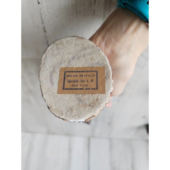 Vintage Italy Shepherd chalkware nativity religious statue figurine LB New York - Picture 9 of 9